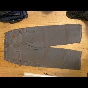Carhartt double duck dungaree work pants cargo
